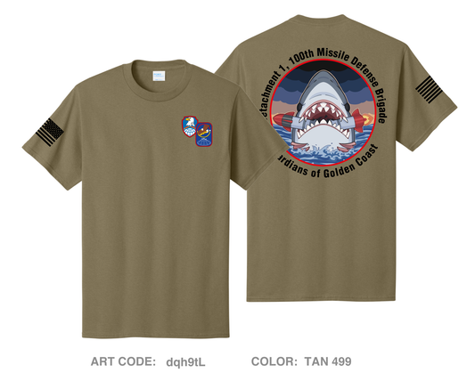 Detachment 1, 100th Missile Defense Brigade Comfort Unisex Cotton SS Tee - dqh9tL