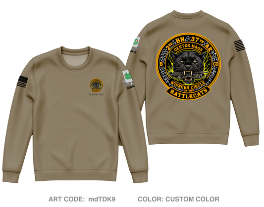 CUSTOM 2-37 / BattleCat Core Men's Crewneck Performance Sweatshirt - mdTDK9