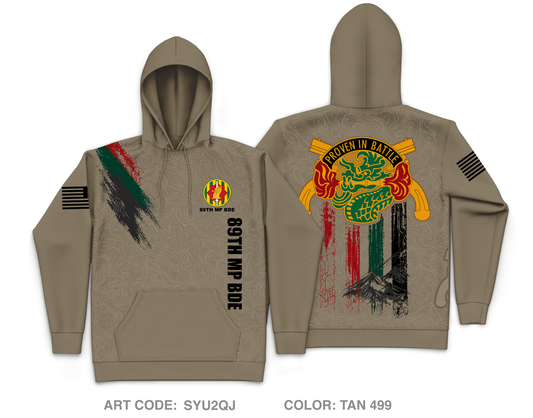 89th MP BDE Core Men's Hooded Performance Sweatshirt - SYU2QJ