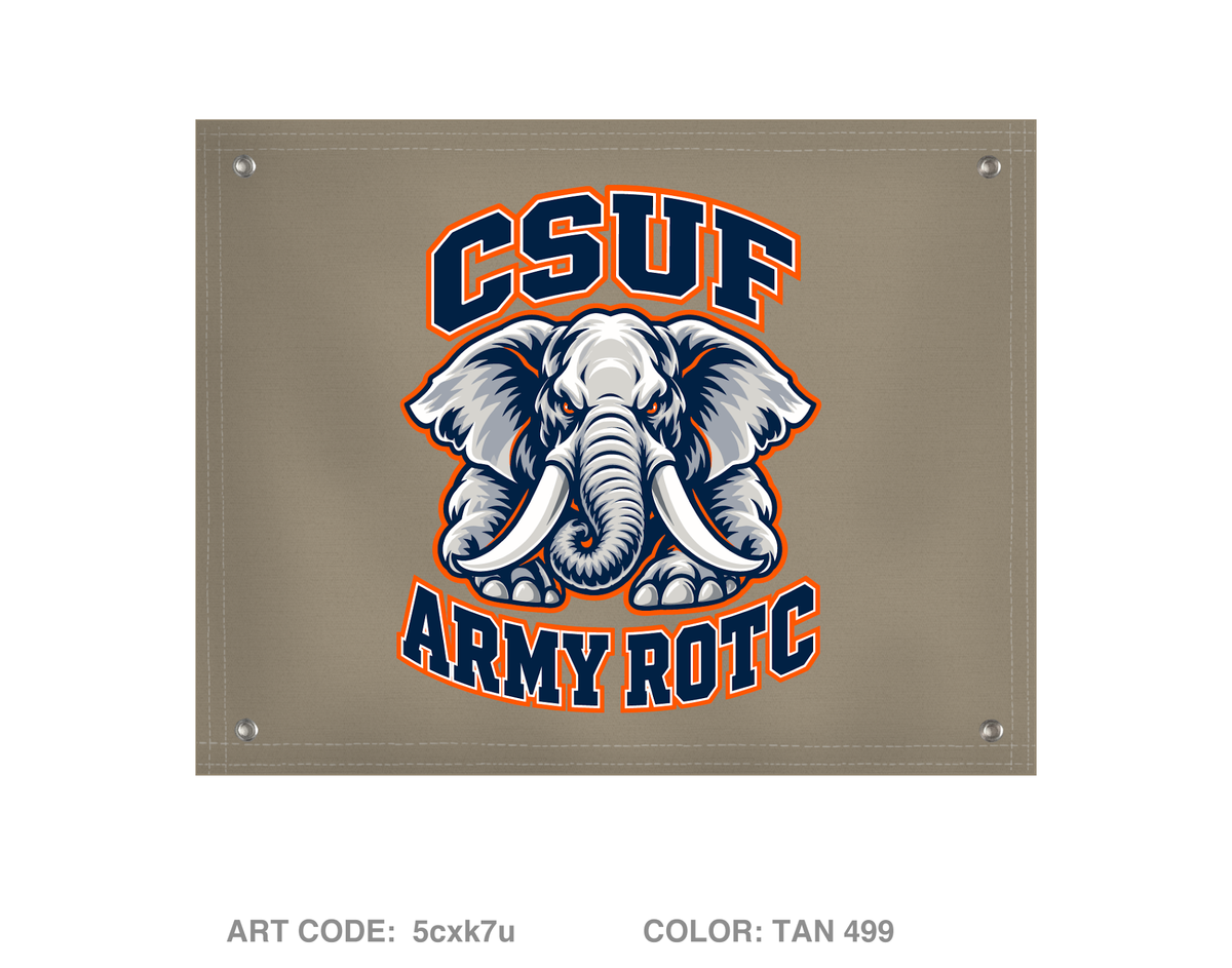 Cal State Fullerton Army ROTC Fundraising Collection Banner Flag - 5cxk7u