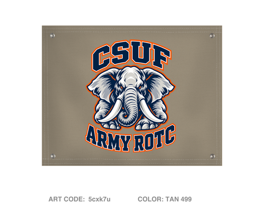 Cal State Fullerton Army ROTC Fundraising Collection Banner Flag - 5cxk7u