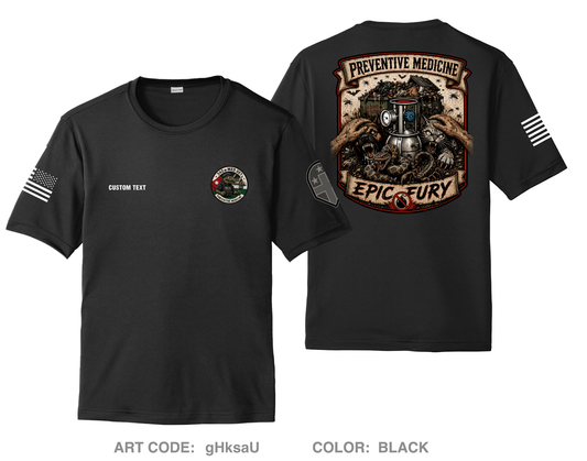 CUSTOM 342nd Medical Detachment (PM) Hi-Tech Performance Unisex SS Tee - gHksaU