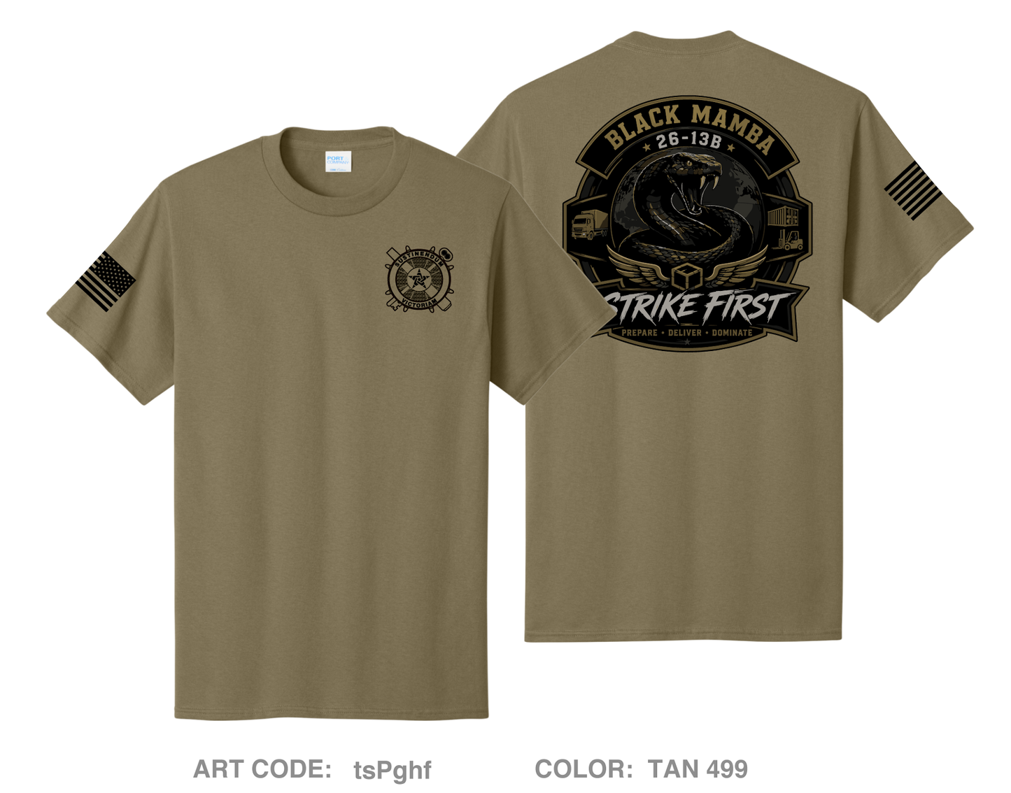 26-13B Black Mambas Fundraising Collection Comfort Unisex Cotton SS Tee - tsPghf