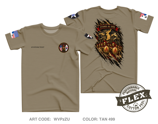 CUSTOM A CO, 194th DSSB Core Men's SS Flex Performance Tee - WVPzZU