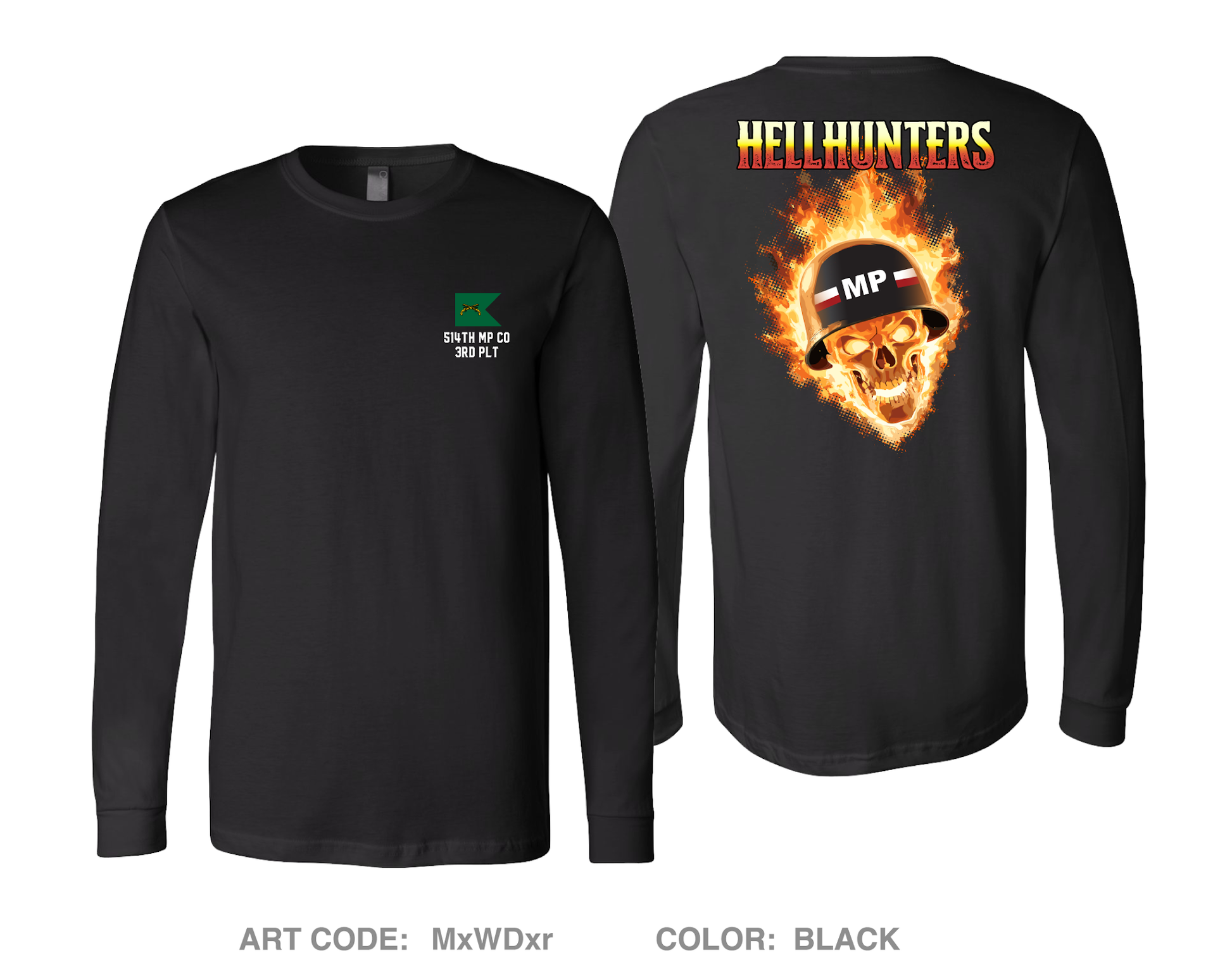 Hellhunters Comfort Unisex Cotton LS Tee - MxWDxr
