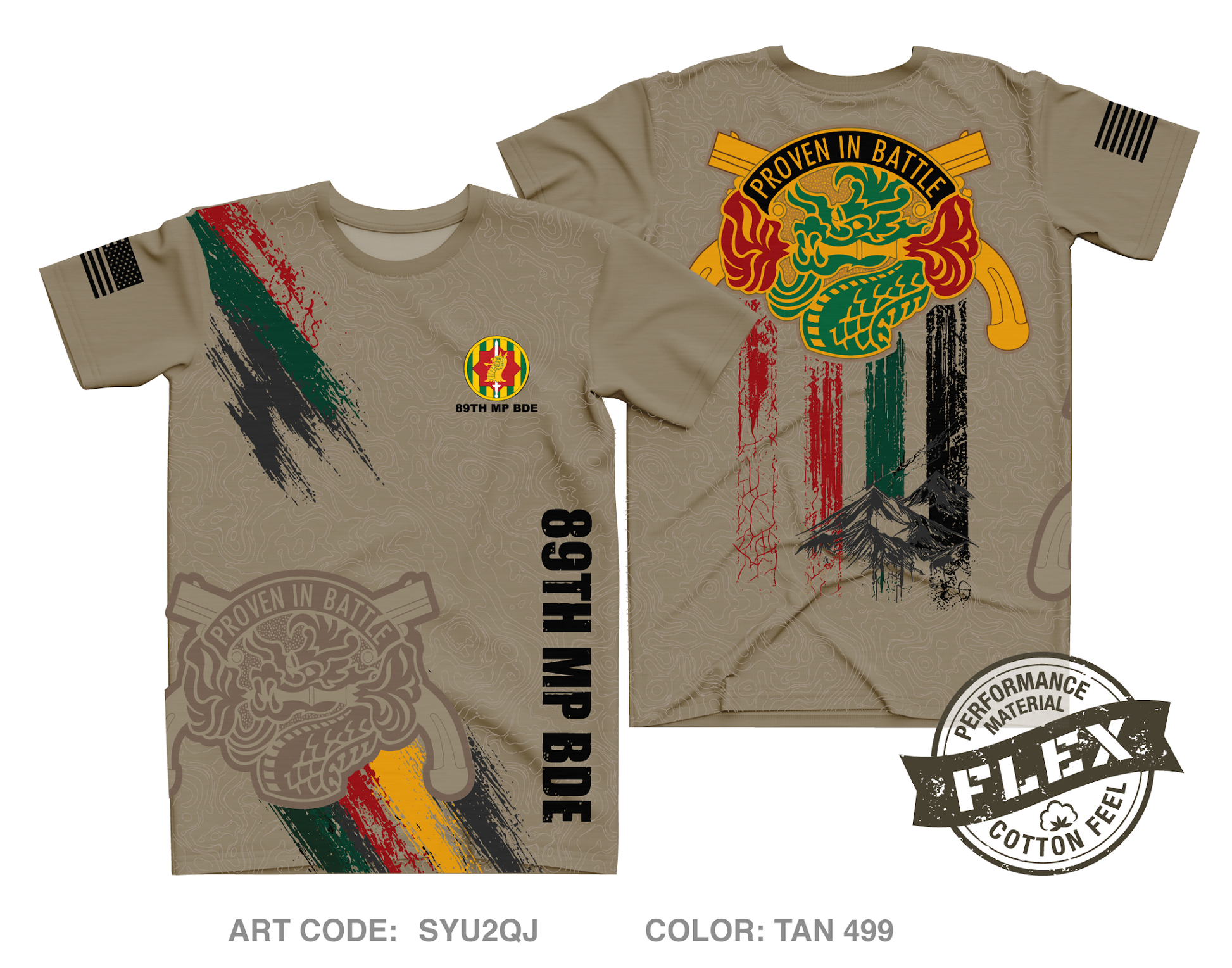 89th MP BDE Core Men's SS Flex Performance Tee - SYU2QJ