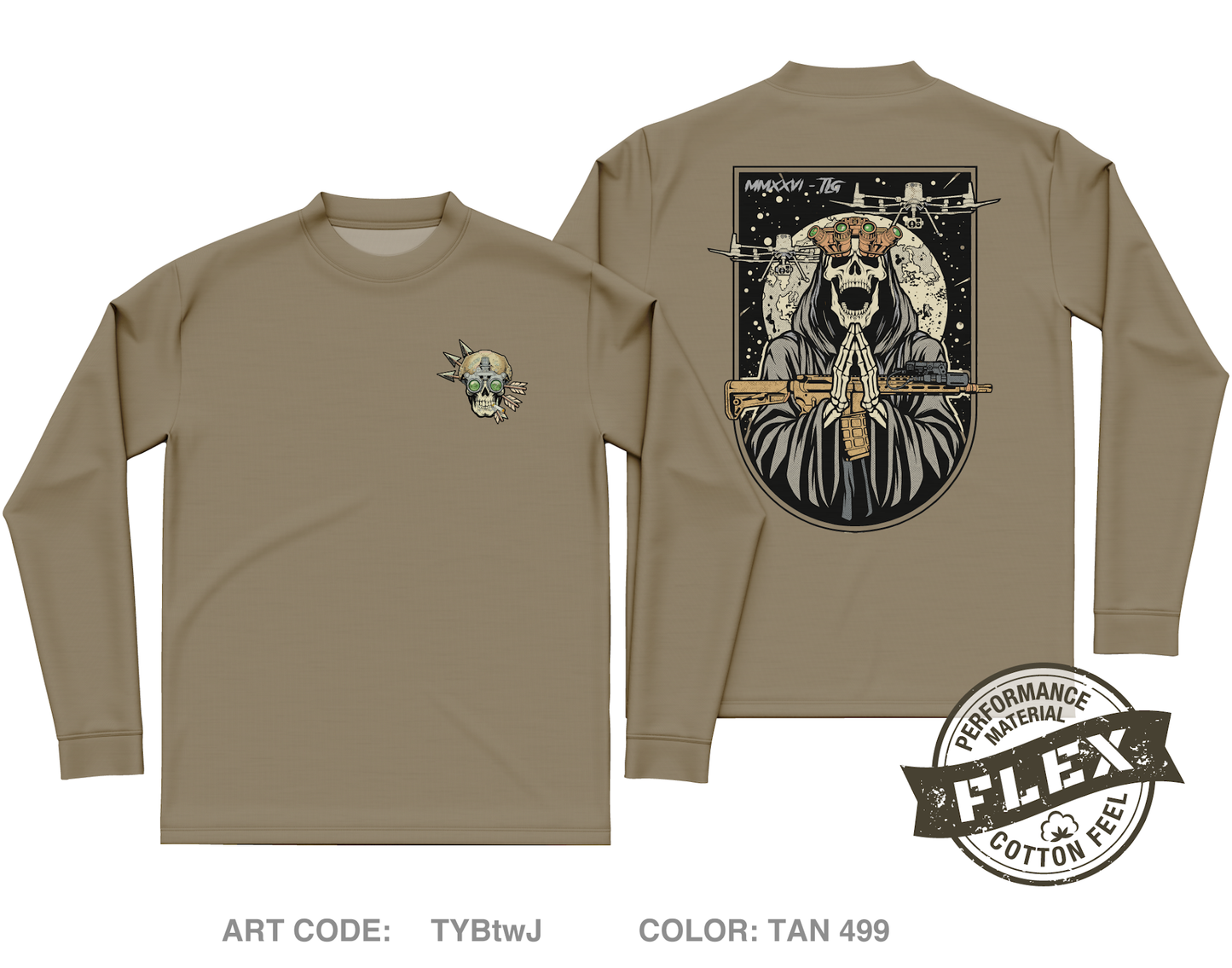 Trench line gear Core Men's LS Flex Performance Tee - TYBtwJ