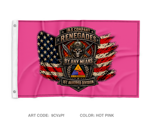 I&S Company, HHBN, 1AD Wall Flag - 9CVzPf