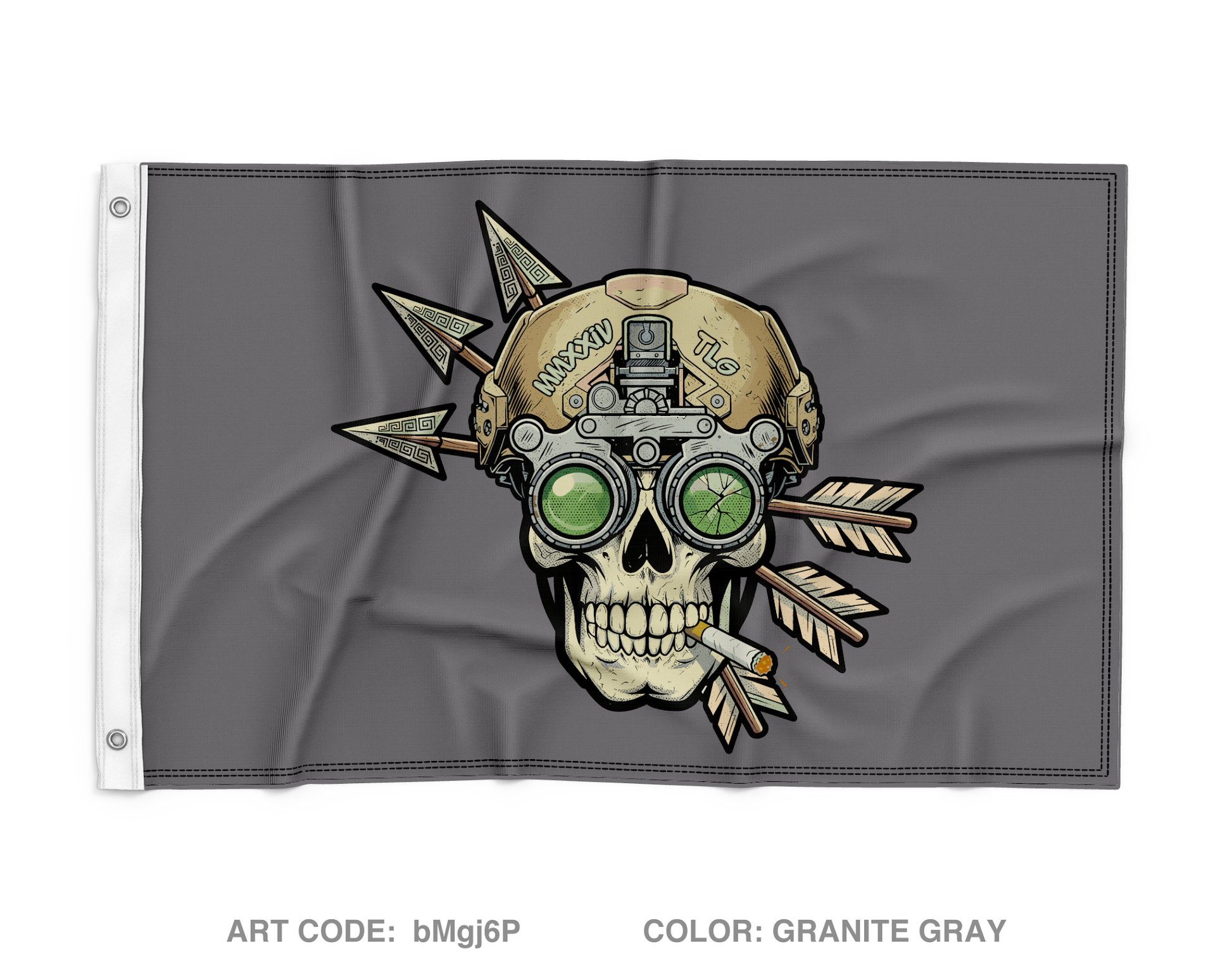 Trench line gear Wall Flag - bMgj6P