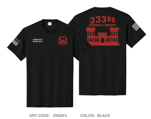 CUSTOM 333RD ENG COMPANY ECC Comfort Unisex Cotton SS Tee - ZBQ6Fz