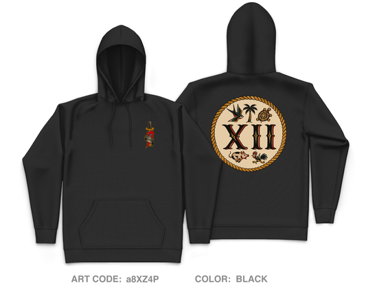 MESG-2 Det Bahrain EST 12 Core Men's Hooded Performance Sweatshirt - a8XZ4P