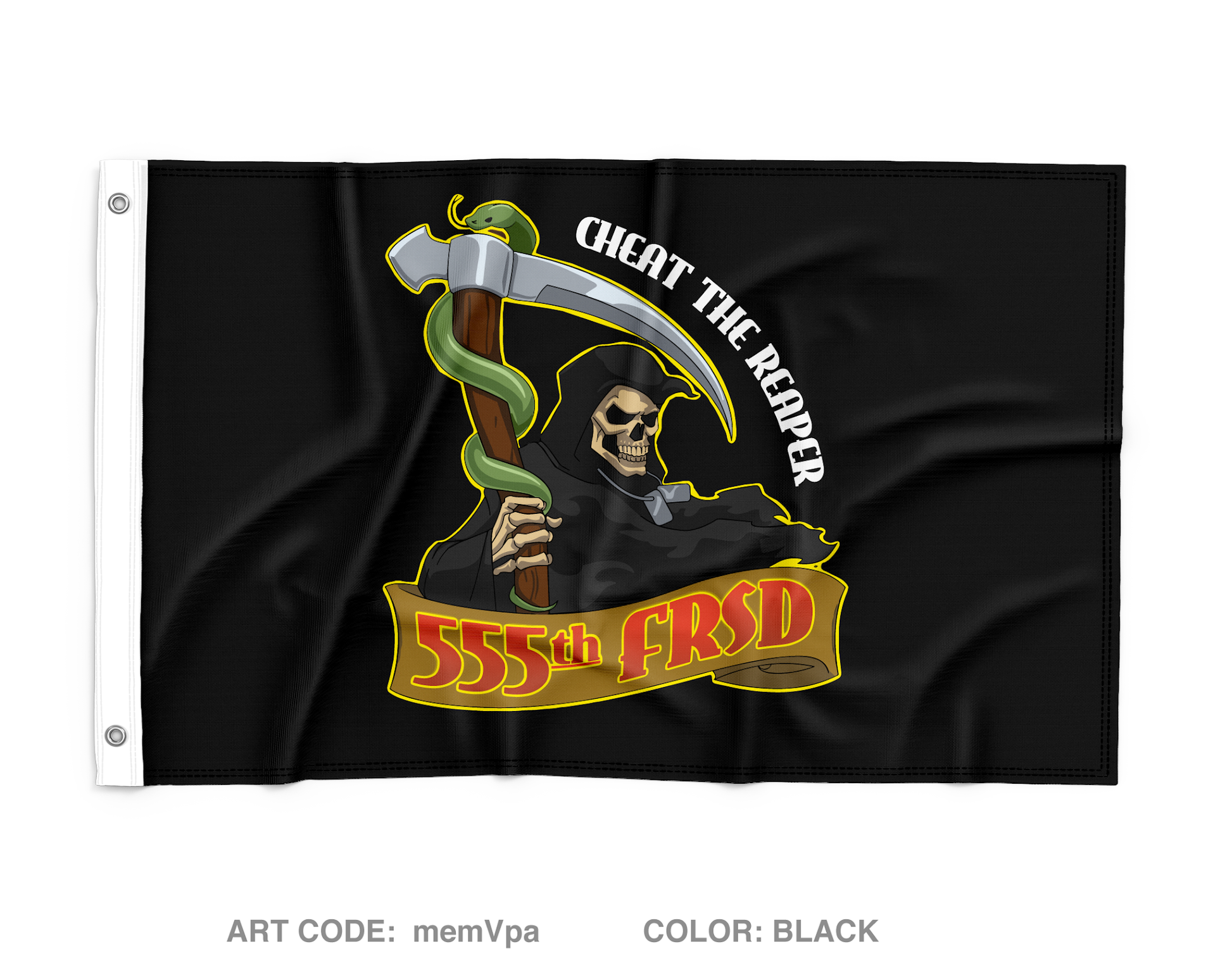 555th FRSD Wall Flag - memVpa