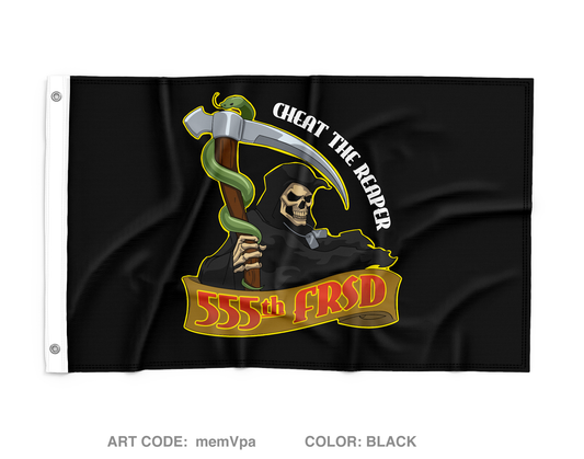 555th FRSD Wall Flag - memVpa