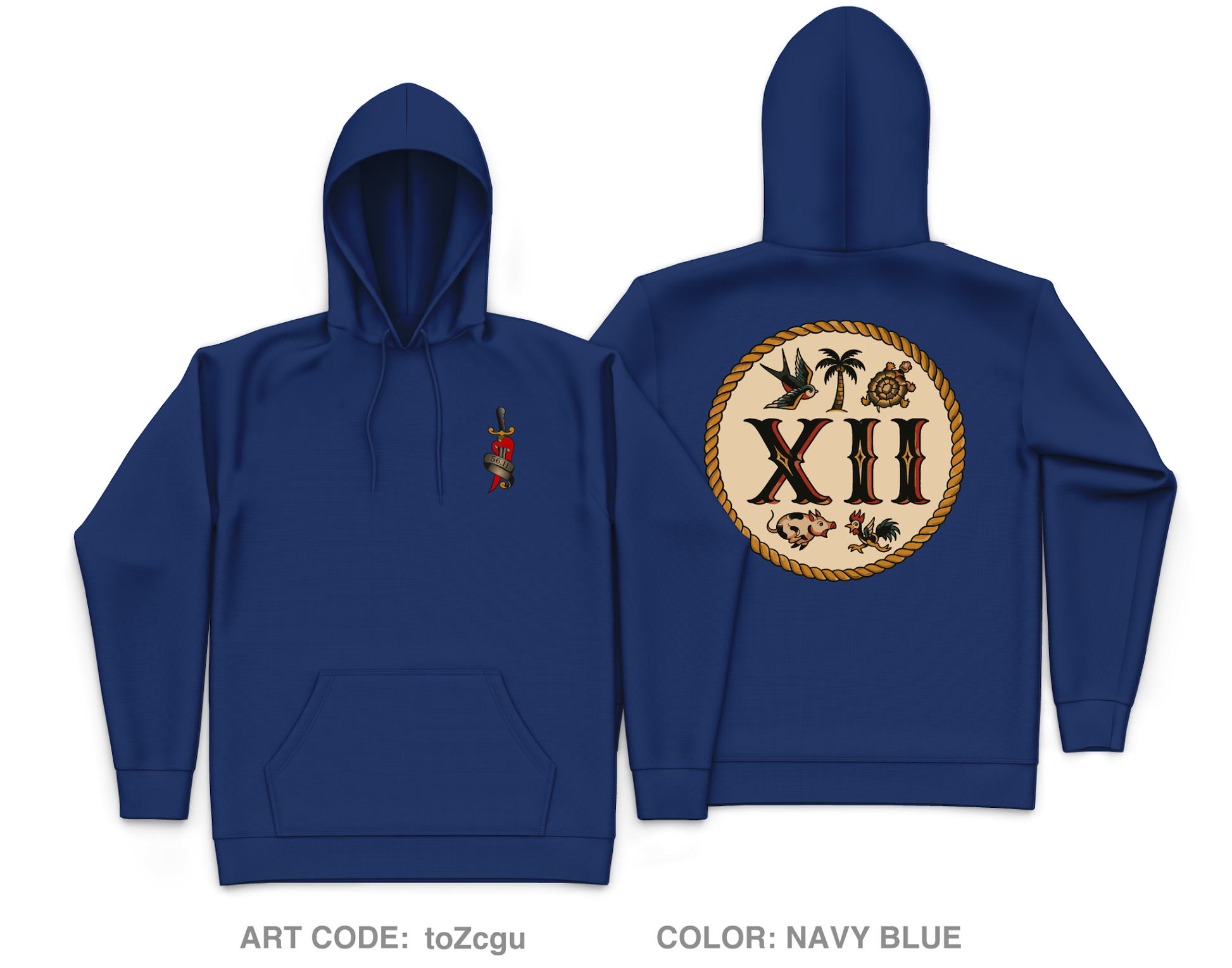 MESG-2 Det Bahrain EST 12 Core Men's Hooded Performance Sweatshirt - toZcgu