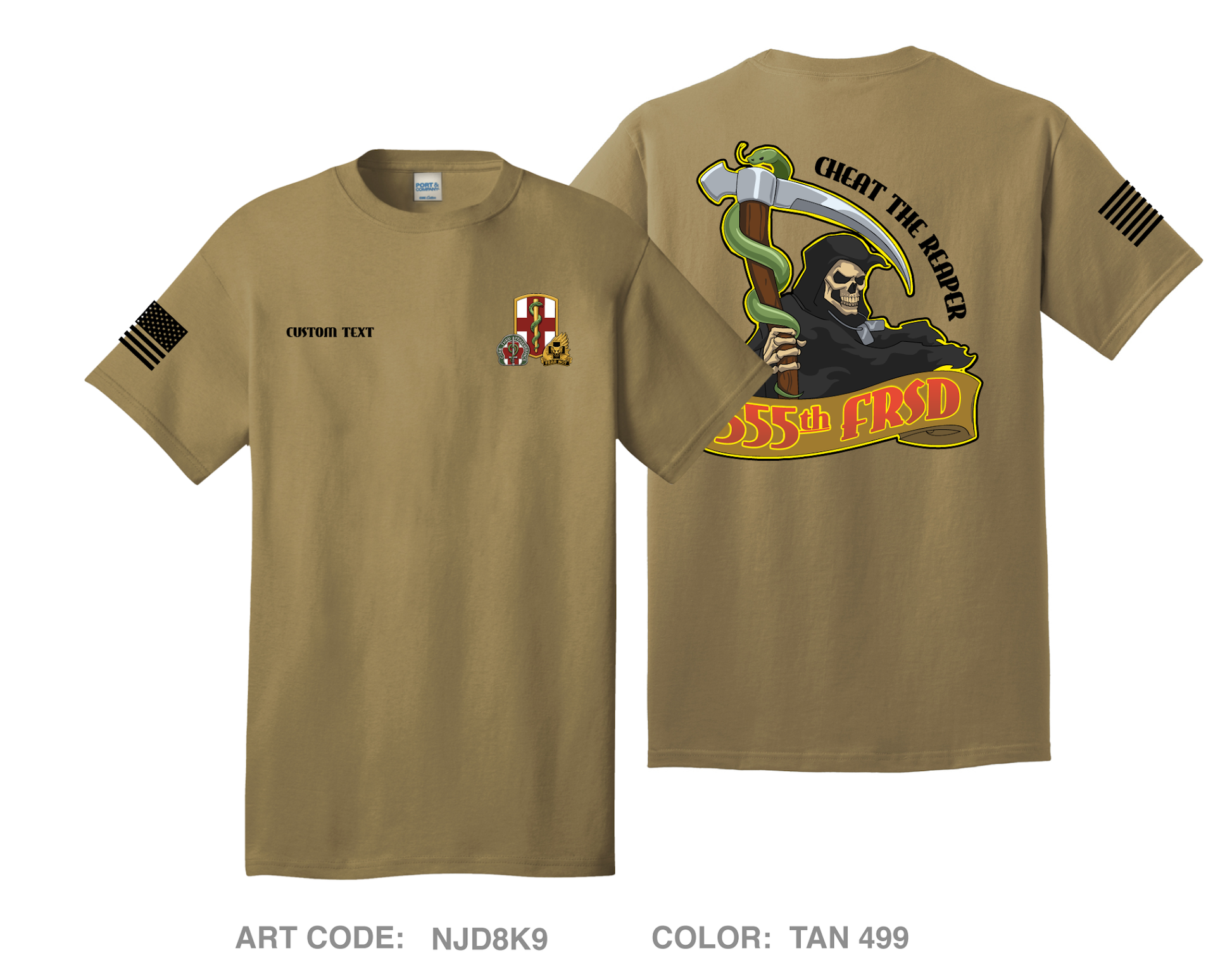 CUSTOM 555th FRSD Comfort Unisex Cotton SS Tee - NJD8K9