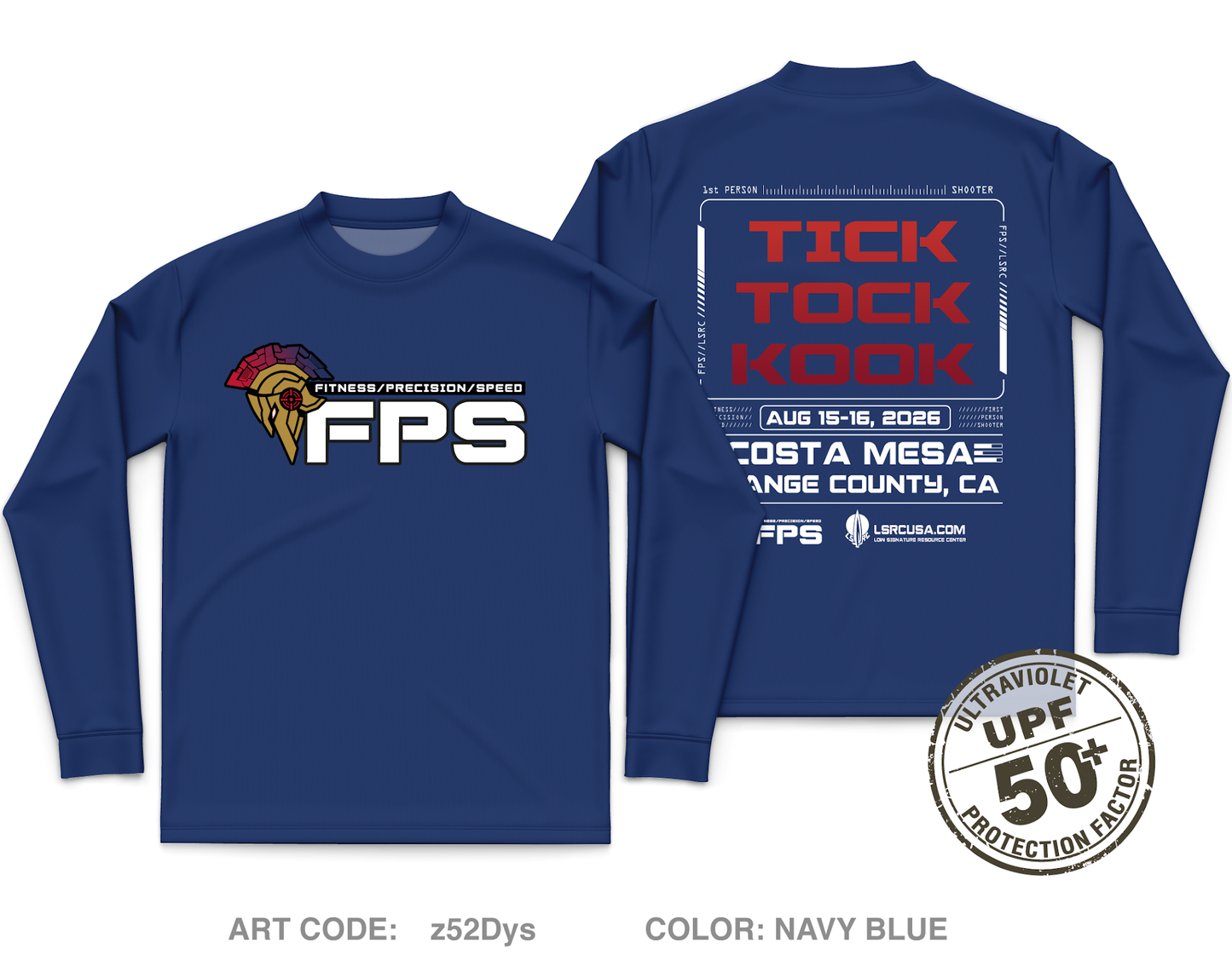 FPS Fundraising Collection Core Men's UPF 50+ Performance LS Tee - z52Dys