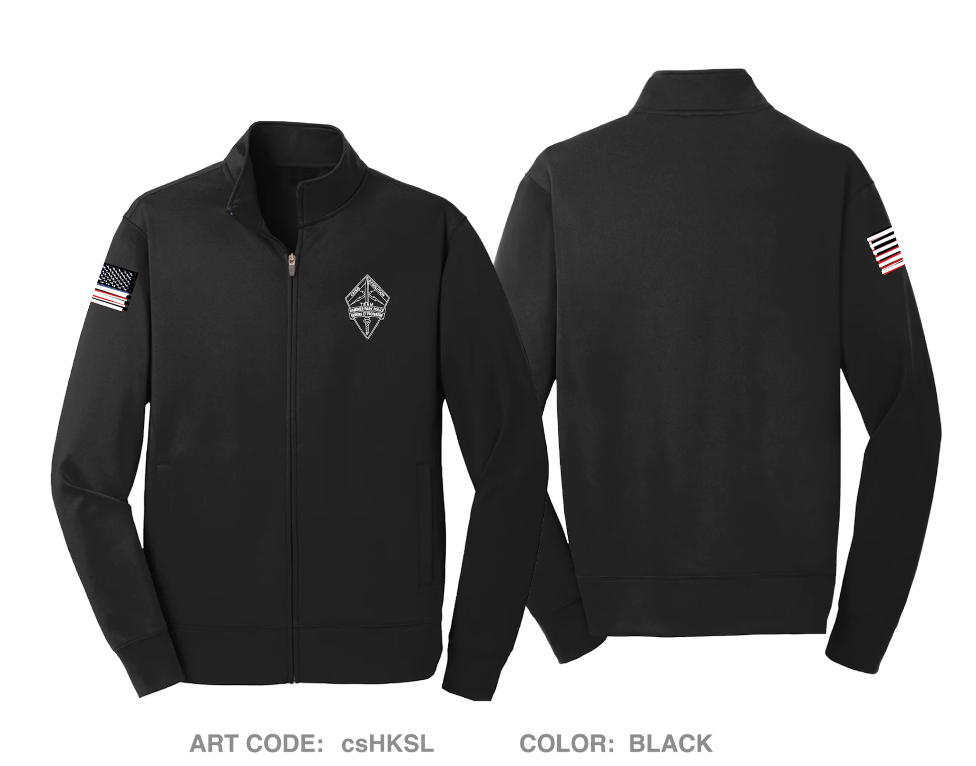 Hanover Park Police CRT Hi-Tech Performance Full-Zip Fleece Jacket - csHKSL