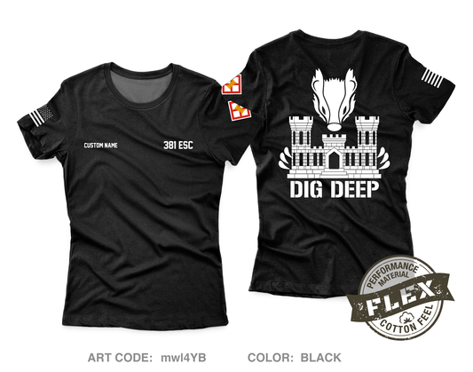 CUSTOM 381 ESC Core Women's SS Flex Performance Tee - mwl4YB