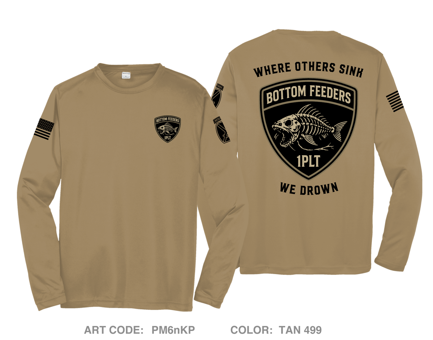 1PLT C Co 2-87 IN BN Hi-Tech Performance Unisex LS Tee - PM6nKP