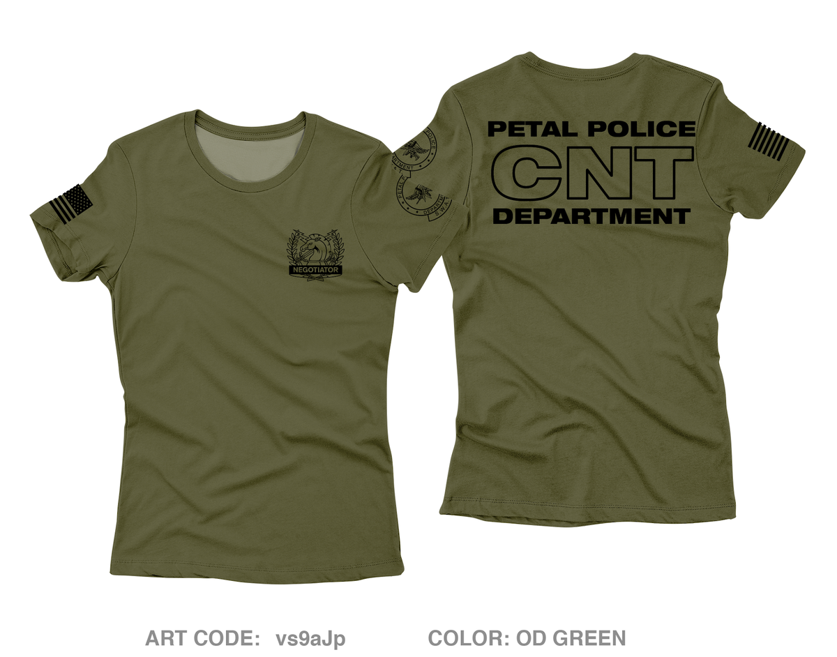 PETAL POLICE DEPARTMENT Fundraising Collection Core Women's SS Performance Tee - vs9aJp