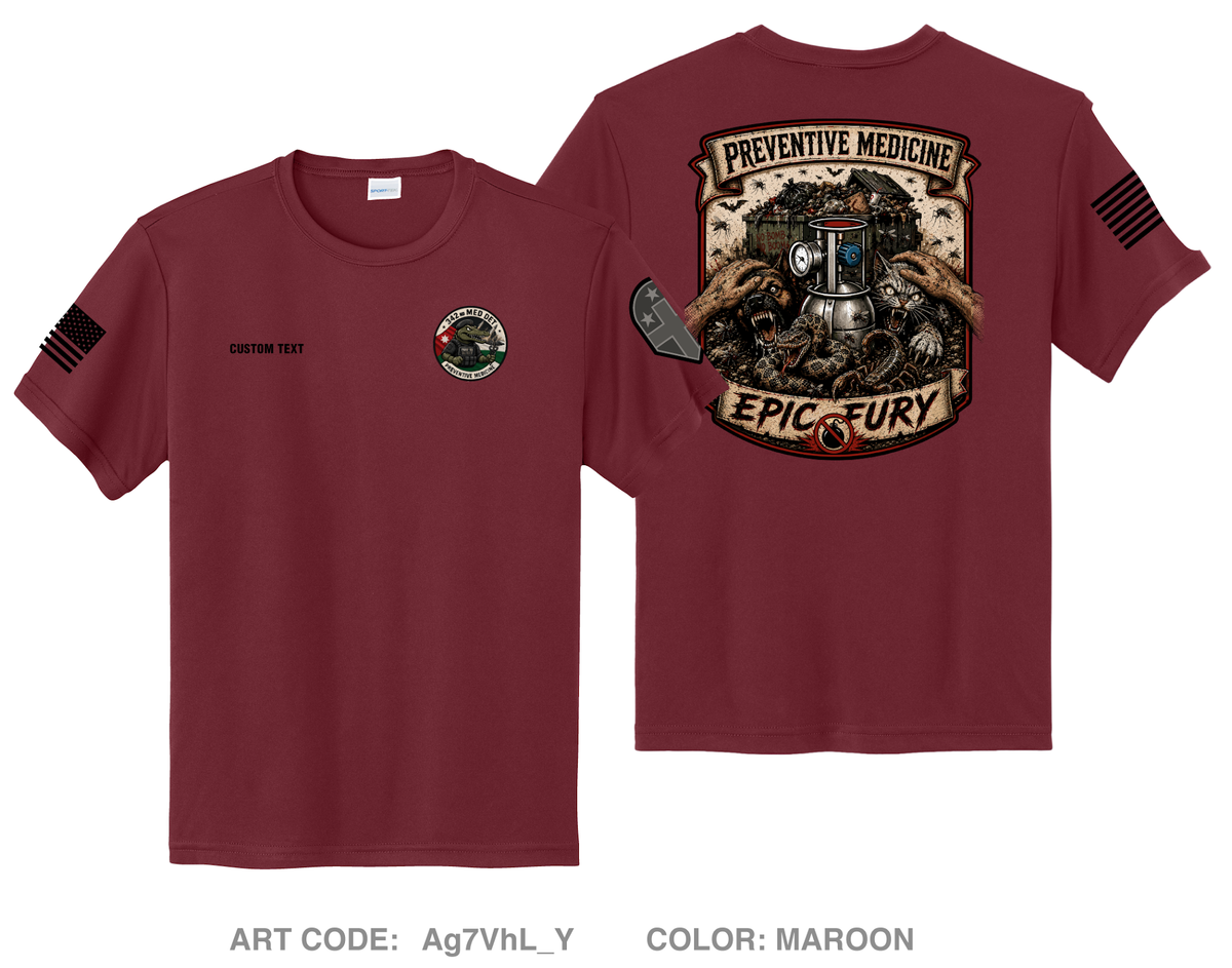CUSTOM 342nd Medical Detachment (PM) Hi-Tech Performance Unisex Youth SS Tee - Ag7VhL_Y