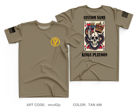 CUSTOM Kings Platoon Charlie Company 305th MI BN Core Men's SS Performance Tee - mru4Zp