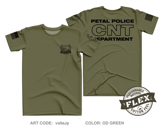 PETAL POLICE DEPARTMENT Fundraising Collection Core Men's SS Flex Performance Tee - vs9aJp