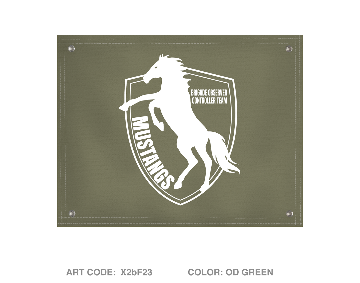 JMRC Mustang Team Banner Flag - X2bF23