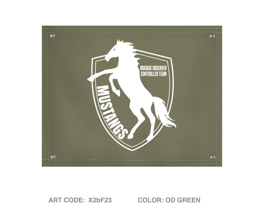 JMRC Mustang Team Banner Flag - X2bF23