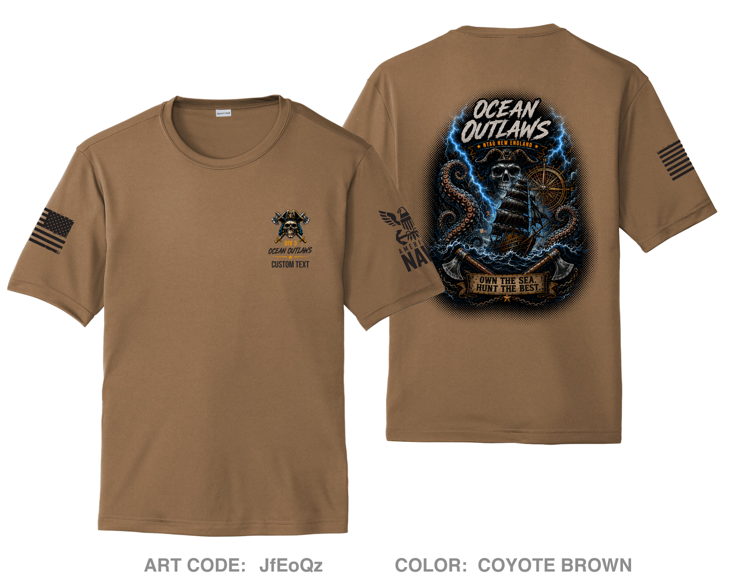 CUSTOM Ocean Outlaws Hi-Tech Performance Unisex SS Tee - JfEoQz