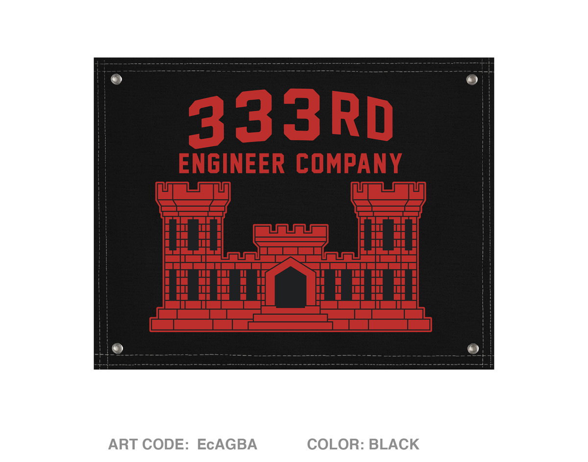 333RD ENG COMPANY ECC Banner Flag - EcAGBA