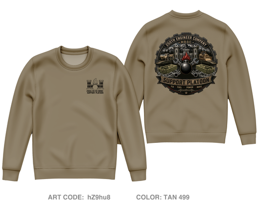 250th EN CO MRBC SUPPORT PLATOON Core Men's Crewneck Performance Sweatshirt - hZ9hu8