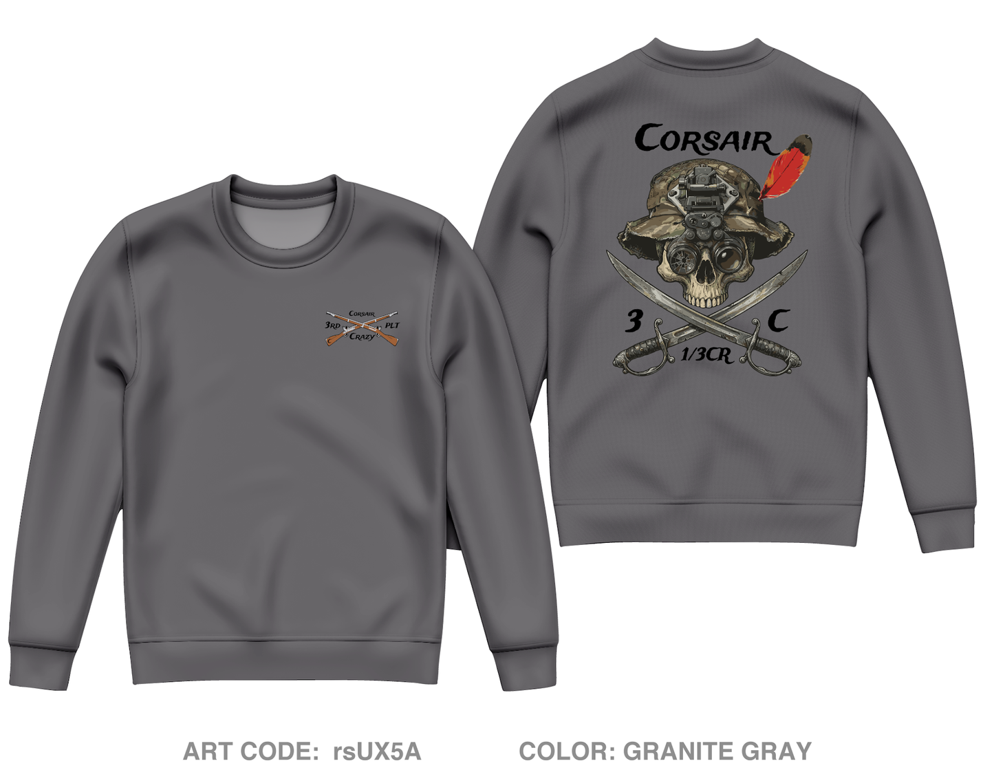 Trench line gear Core Men's Crewneck Performance Sweatshirt - rsUX5A