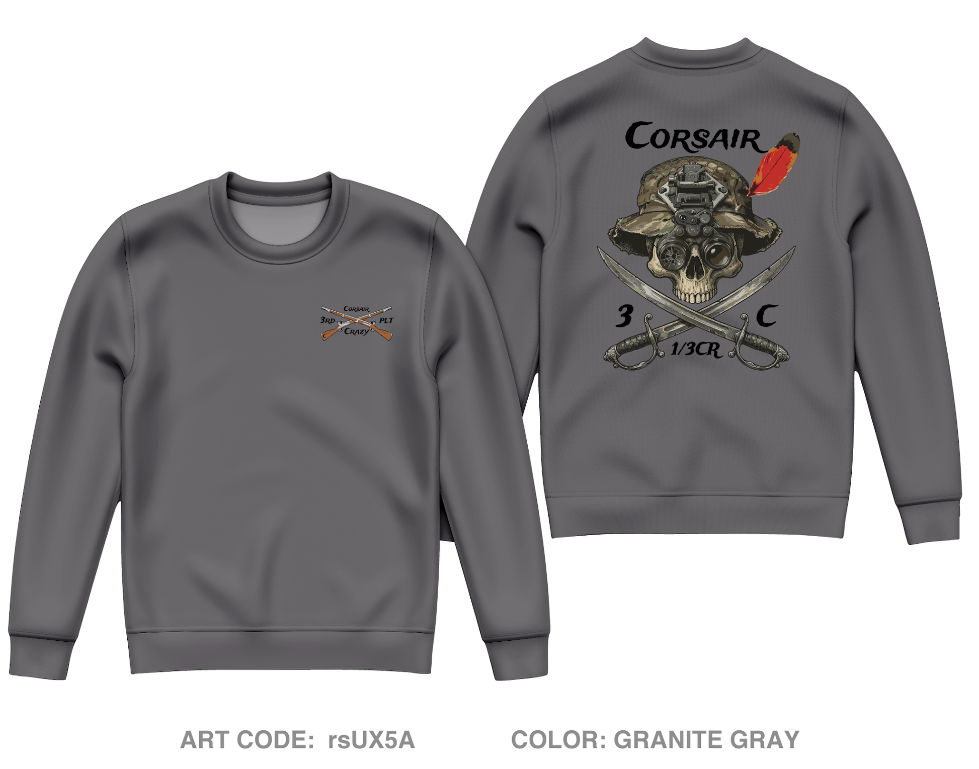 Trench line gear Core Men's Crewneck Performance Sweatshirt - rsUX5A