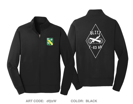 Blitz Company, 1-63 AR Hi-Tech Performance Full-Zip Fleece Jacket - dfjtzW