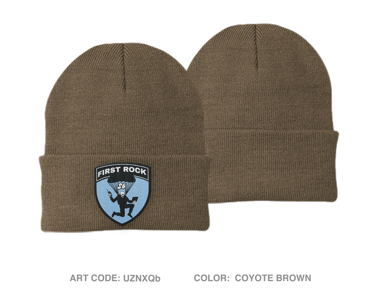 S6 1-503 Embroidered Knit Beanie - UZNXQb