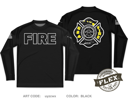 624 FIRE Fundraising Collection Core Men's LS Flex Performance Tee - uyzcwx