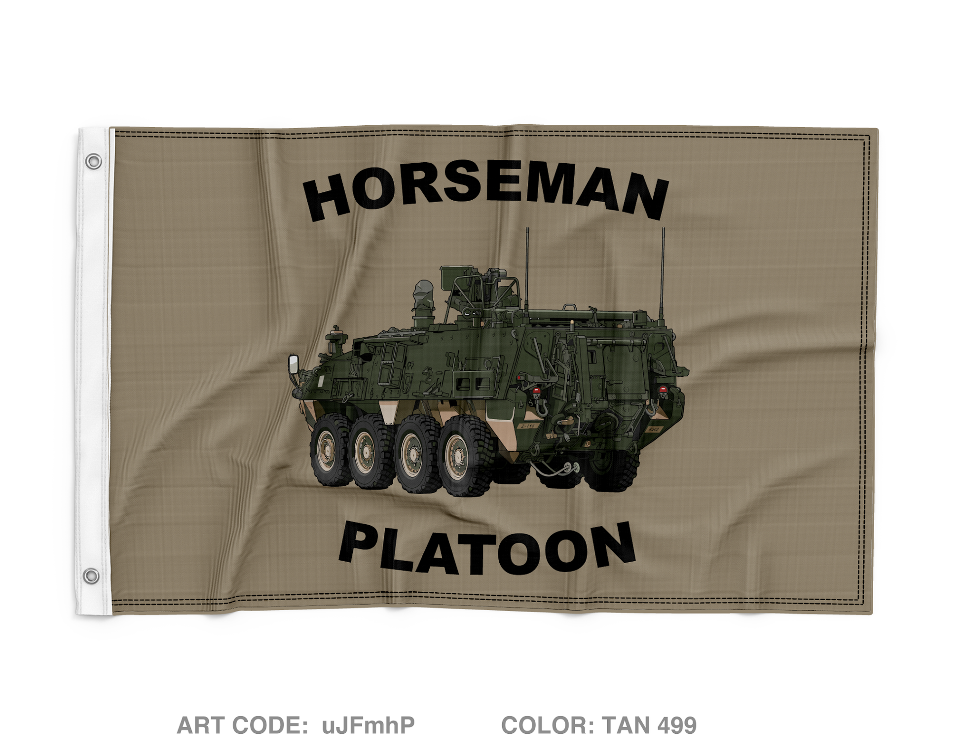 631st Chemical Company - Horseman Platoon Wall Flag - uJFmhP