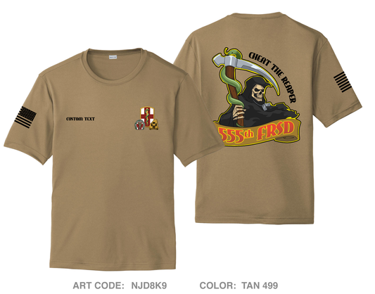CUSTOM 555th FRSD Hi-Tech Performance Unisex SS Tee - NJD8K9
