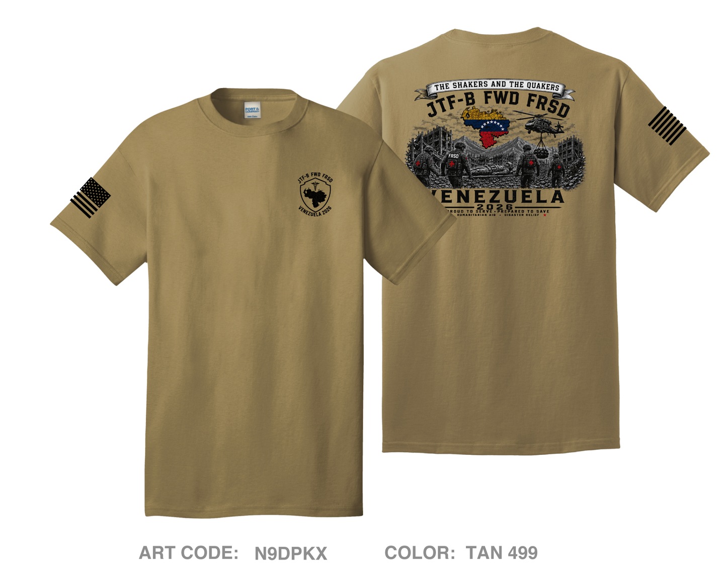JTFB FRSD Venezuela Comfort Unisex Cotton SS Tee - N9DPKX