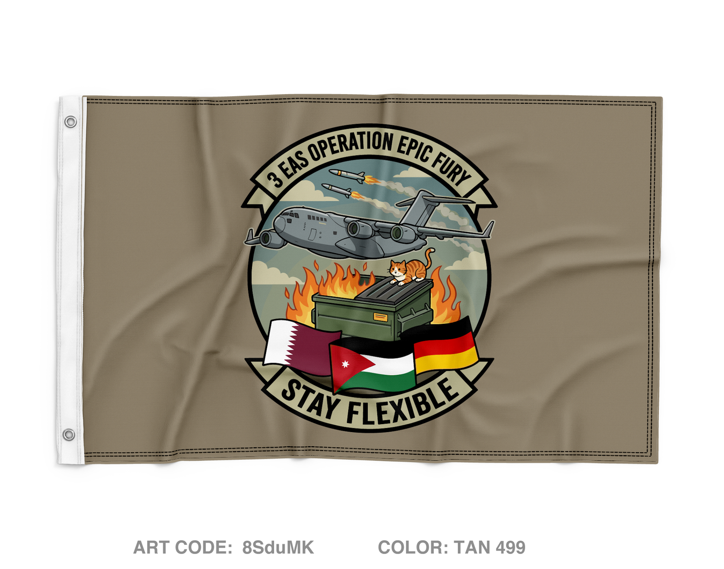 3 EAS Wall Flag - 8SduMK