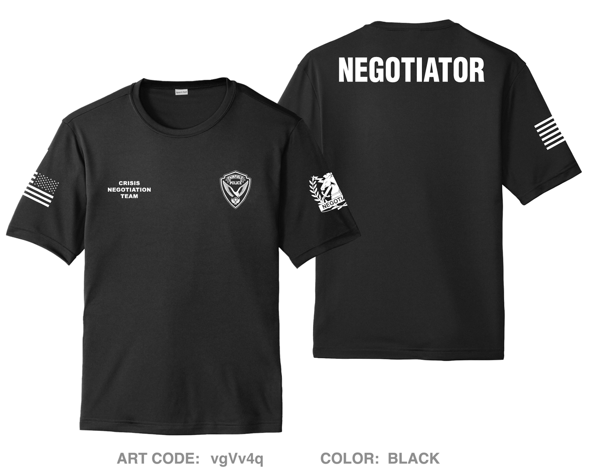 Crisis negotiations unit Hi-Tech Performance Unisex SS Tee - vgVv4q