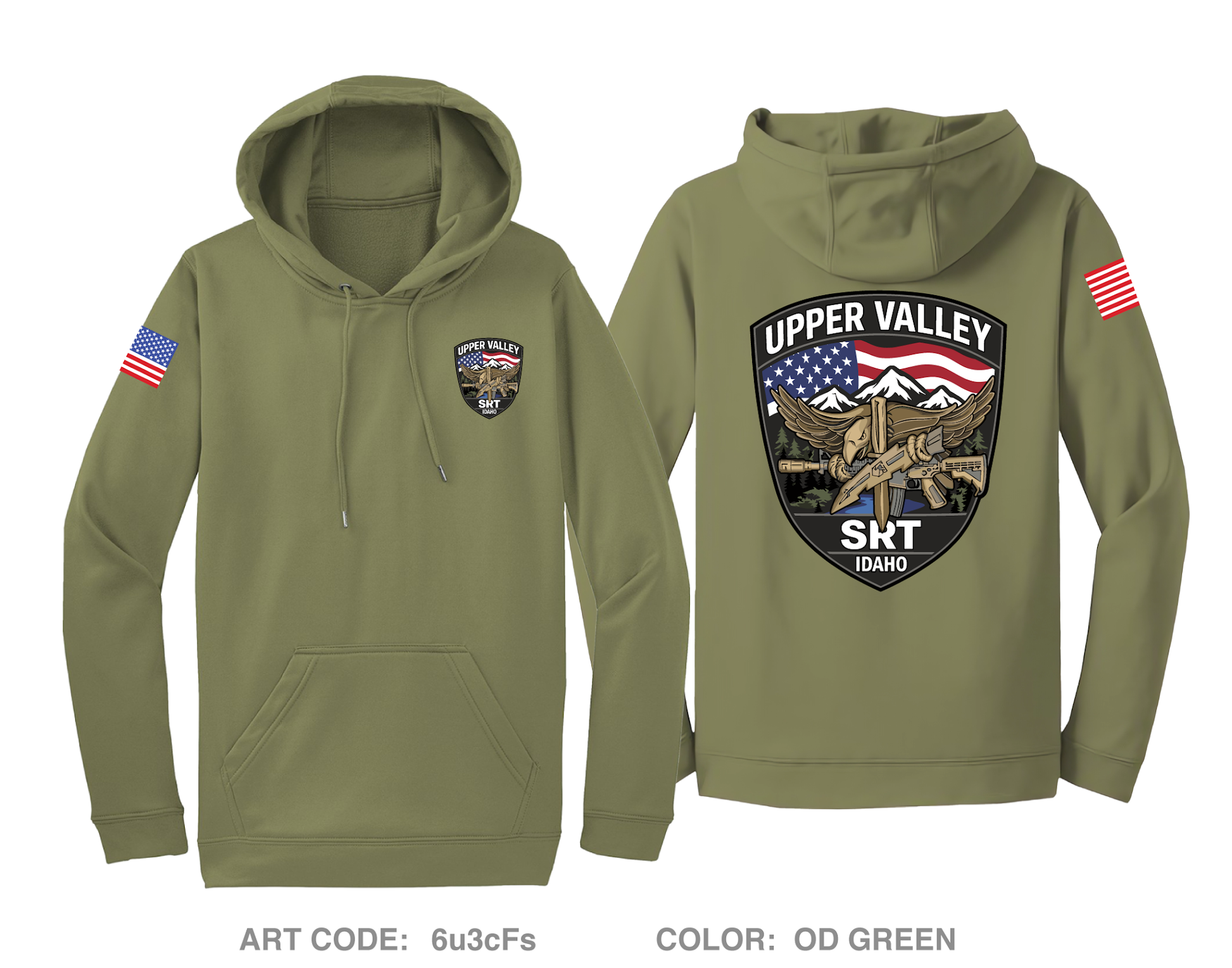 Upper Valley SWAT Team Hi-Tech Performance Hoodie - 6u3cFs