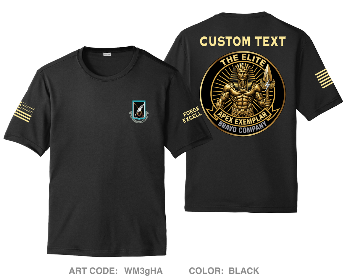 CUSTOM Bravo Company 120th AG Hi-Tech Performance Unisex SS Tee - WM3gHA
