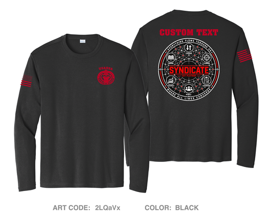 CUSTOM Syndicate Hi-Tech Performance Unisex LS Tee - 2LQaVx