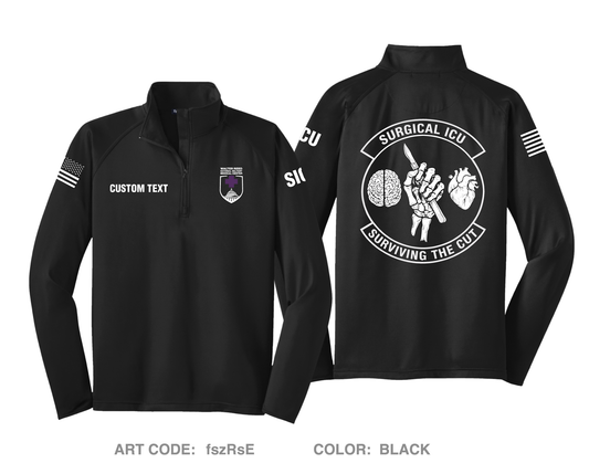 CUSTOM SICU Hi-Tech Performance Quarter-Zip Fleece Jacket - fszRsE