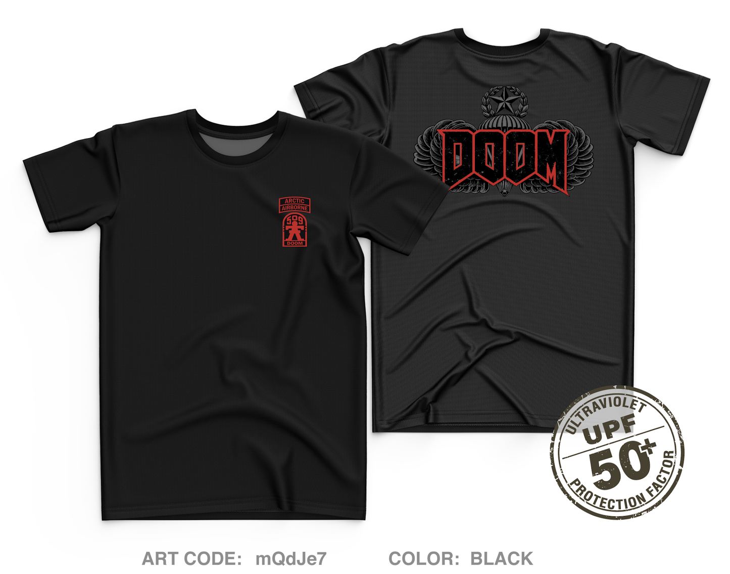 Doom 3-509 Core Men's UPF 50+ Performance SS Tee - mQdJe7