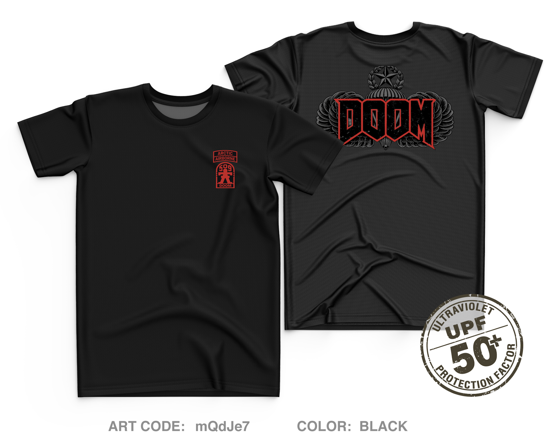 Doom 3-509 Core Men's UPF 50+ Performance SS Tee - mQdJe7