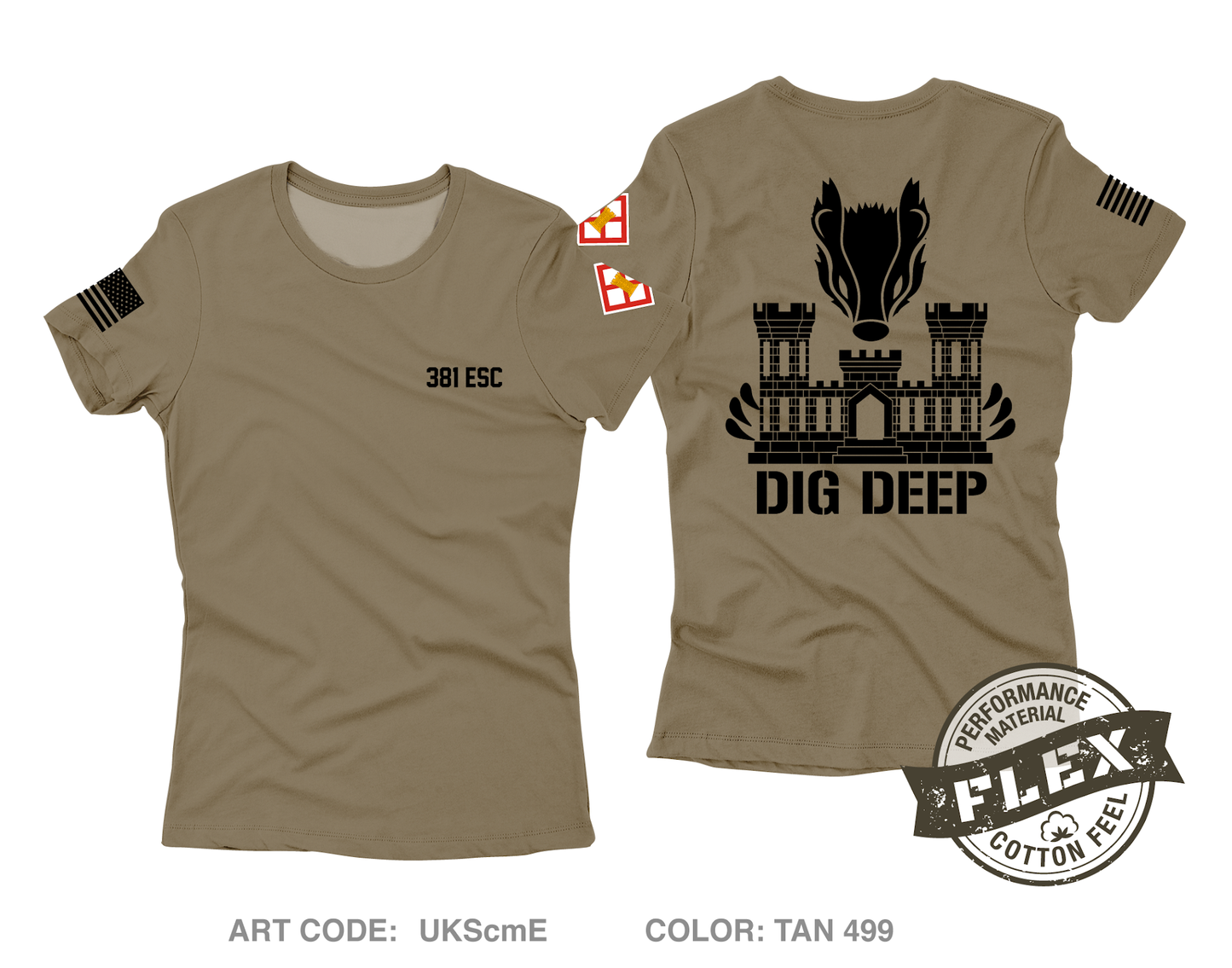 381 ESC Core Women's SS Flex Performance Tee - UKScmE