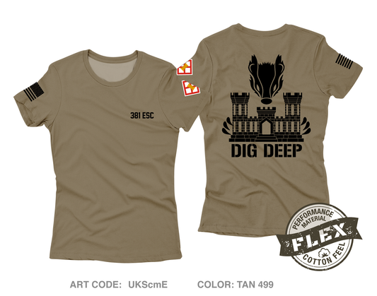 381 ESC Core Women's SS Flex Performance Tee - UKScmE